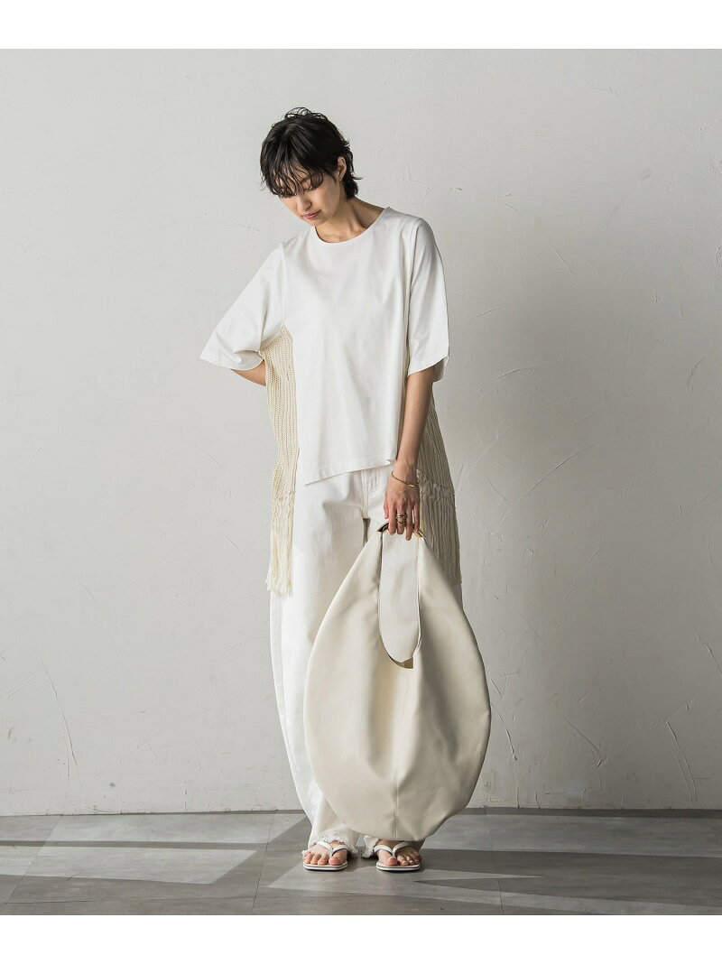 【SALE／60%OFF】サイドニットドッキングTシャツ≪手洗い可能≫ MAYSON GREY メイソングレイ トップス カットソー・Tシャツ ブラック ホワイト【RBA_E】【送料無料】[Rakuten Fashion] javaonline-10010253 JAVA ONLINE サンプル画像3