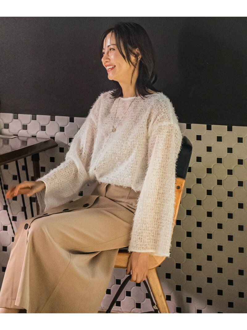 Rakuten - 【SALE／30%OFF】フェザーチュールTブラウス≪洗濯機で洗える≫ LAUTREAMONT ロートレアモン トップス シャツ・ブラウス ブラック ホワイト【RBA_E】【送料無料】[Rakuten Fashion]