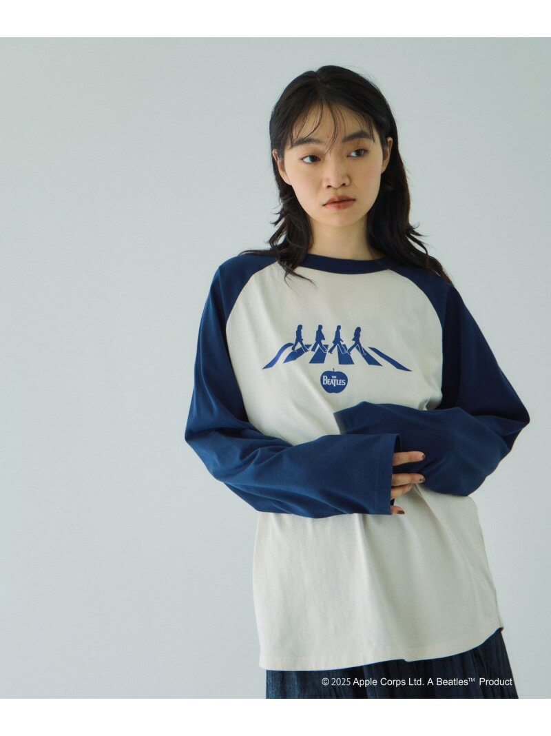 THE BEATLES ABBYロードロンT≪洗濯機で洗える≫ VICKY ビッキー トップス カットソー・Tシャツ ホワイト【送料無料】[Rakuten Fashion]