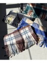 【SALE/70%OFF】【ENIM BY VICKY】大判チェックフリンジストール VICKY ビッキー ファッション雑貨 マフラー・ストール・ネックウォーマ...