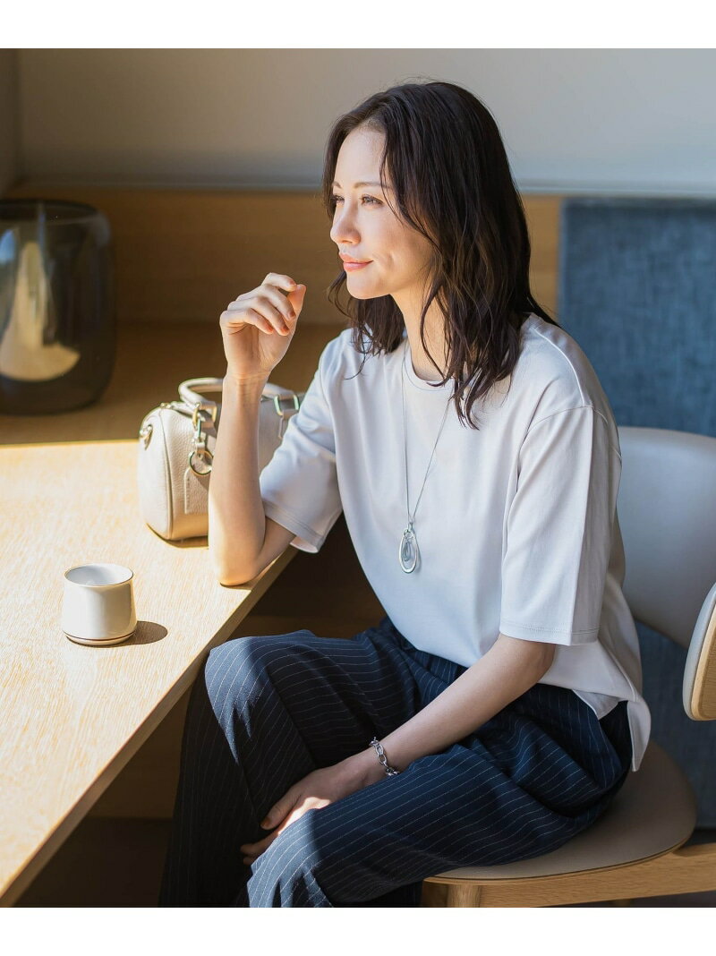 Rakuten - 汗染み軽減Tシャツ LAUTREAMONT ロートレアモン トップス カットソー・Tシャツ ベージュ ブラック グレー ピンク ホワイト【送料無料】[Rakuten Fashion]