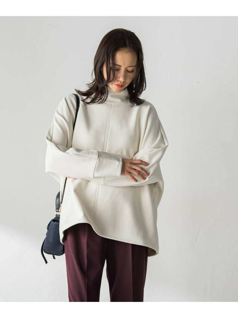 【WEB限定】裏毛布スタンドネックプルオーバー≪毛玉防止・ストレッチ≫ LAUTREAMONT ロートレアモン トップス カットソー・Tシャツ ブラック ネイビー ホワイト【送料無料】[Rakuten Fashion]