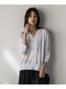 【SALE/30%OFF】【新色追加】LEVITAシアーVネックドルマンニットプルオーバー≪手洗い可能≫ MAYSON GREY メイソングレイ トップス ニッ...