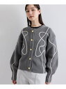 【SALE/50%OFF】ラインスポンディッシュニットカーディガン≪手洗い可能≫ ketty ケティ トップス カーディガン ブラック ホワイト【RBA_E】【...