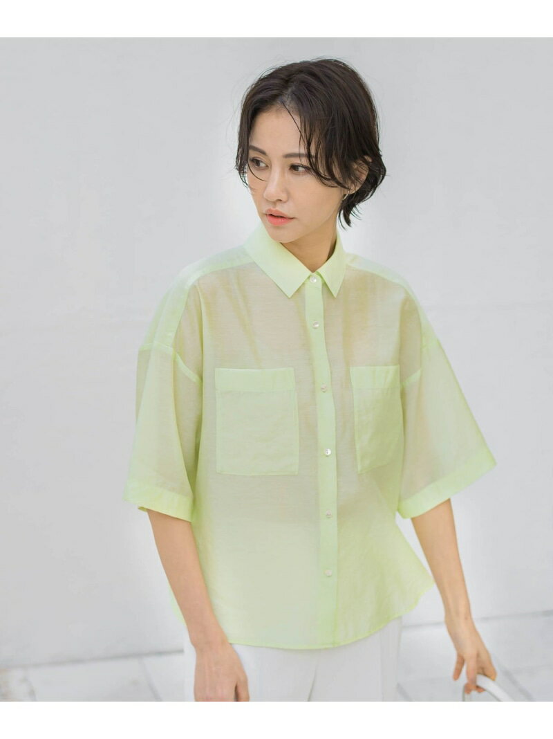 【SALE／50%OFF】シアテンリネンシャツ≪洗濯機で洗える≫ LAUTREAMONT ロートレアモン トップス シャツ・ブラウス イエロー ホワイト ブラック ブルー【RBA_E】【送料無料】[Rakuten Fashion]のサムネイル