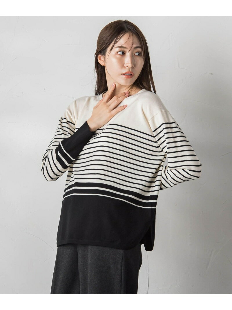 Rakuten - 【SALE／60%OFF】【大きいサイズ/カタログ掲載】EMPIREクルーネックニットプルオーバー≪手洗い可能≫ la.f... ラ・エフ トップス ニット ホワイト グレー ブラウン イエロー グリーン【RBA_E】【送料無料】[Rakuten Fashion]