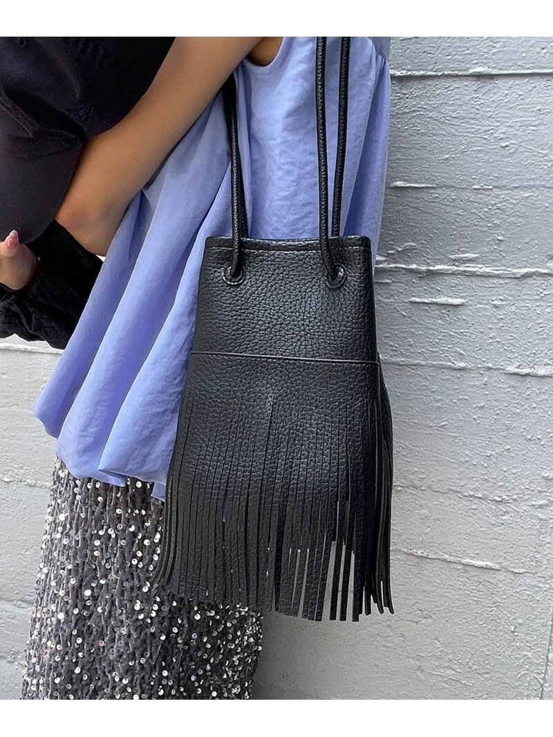 【SALE／50%OFF】【ENIM BY VICKY】フリンジ巾着バッグ VICKY ビッキー バッグ その他のバッグ ブラウン ブラック ベージュ【RBA_E】[Rakuten Fashion](4)