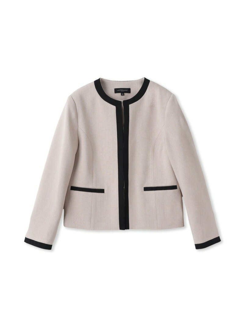 Rakuten - 【SALE／30%OFF】ノーカラージャケット LAUTREAMONT DE CLASSE ロートレアモン ジャケット・アウター テーラードジャケット・ブレザー ブラック ベージュ【RBA_E】【送料無料】[Rakuten Fashion]