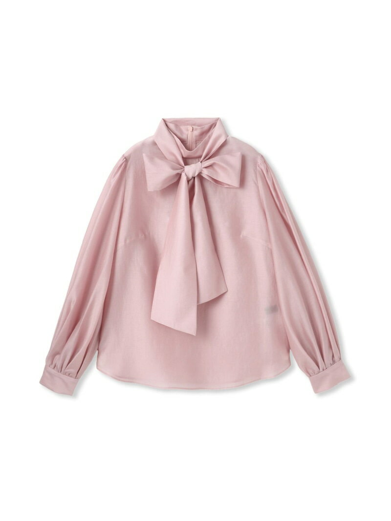 Rakuten - 【SALE／20%OFF】ボウタイスタンドカラーブラウス≪手洗い可能≫ LAUTREAMONT DE CLASSE ロートレアモン トップス シャツ・ブラウス ピンク ホワイト グレー【RBA_E】【送料無料】[Rakuten Fashion]