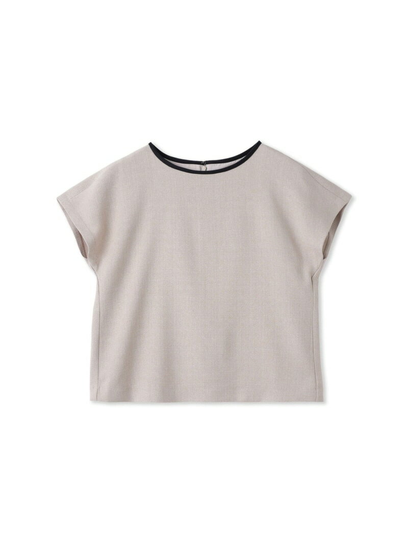 【SALE／50%OFF】クルーネックブラウス≪手洗い可能≫ LAUTREAMONT DE CLASSE ロートレアモン トップス シャツ・ブラウス ベージュ ブラック【RBA_E】【送料無料】[Rakuten Fashion]