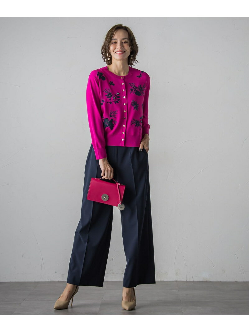【SALE／40%OFF】ライトダブルクロスワイドパンツ≪洗濯機で洗える≫ Viaggio Blu 