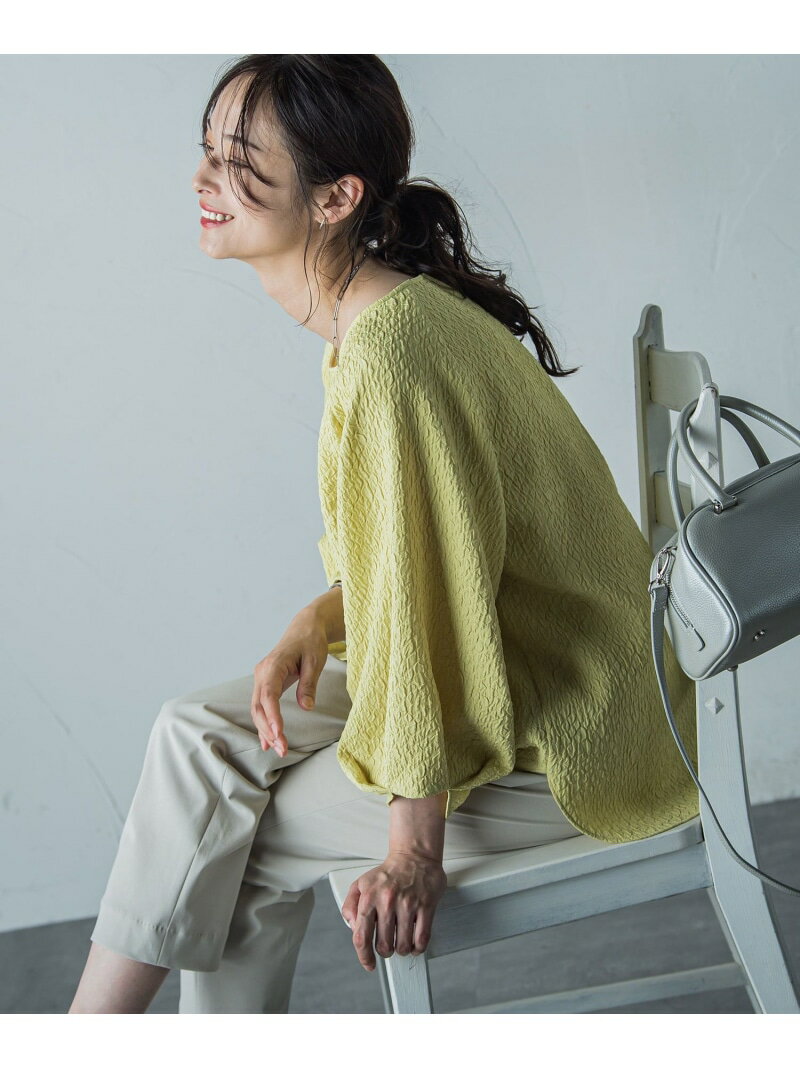 【SALE／30%OFF】【WEB限定】エアリージャガードブラウス≪洗濯機で洗える≫ LAUTREAMONT ロートレアモン トップス シャツ・ブラウス ホワイト イエロー ブラック【RBA_E】【送料無料】[Rakuten Fashion]