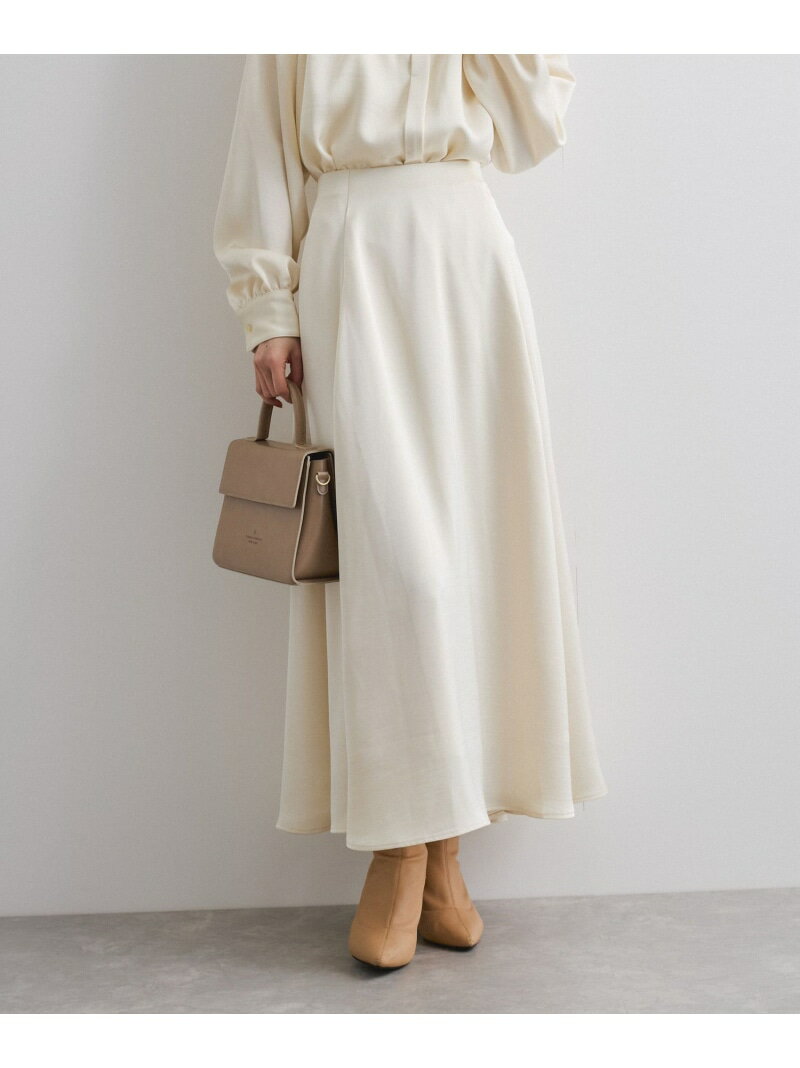 【SALE／50%OFF】マチ付フレアスカート≪セットアップ対応/洗濯機で洗える≫ QUEENS COURT クイーンズコート スカート その他のスカート ピンク ホワイト ブラウン【RBA_E】【送料無料】[Rakuten Fashion]