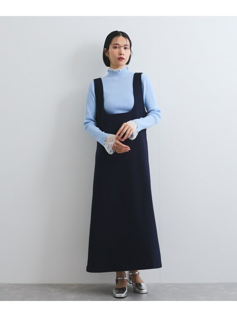 【SALE／50%OFF】スクエアネックワンピース≪洗濯機で洗える≫ QUEENS COURT クイーンズコート ワンピース・ドレス ワンピース ブラック グレー ネイビー【RBA_E】【送料無料】[Rakuten Fashion]