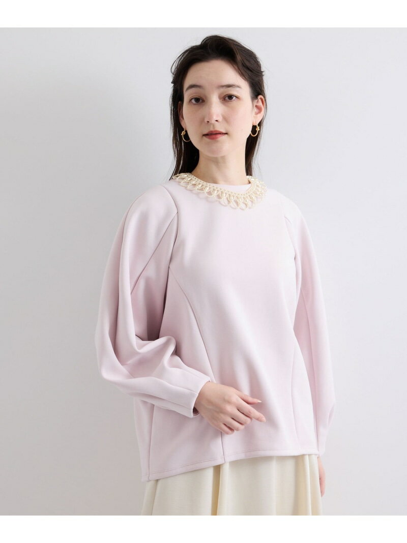 Rakuten - 【SALE／50%OFF】ダンボールコクーンスリーブプルオーバー≪手洗い可能≫ QUEENS COURT クイーンズコート トップス カットソー・Tシャツ ピンク ベージュ ホワイト【RBA_E】【送料無料】[Rakuten Fashion]