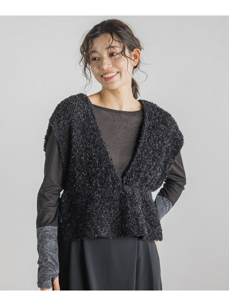 Rakuten - 【SALE／50%OFF】バタフライヤーンビスチェ≪手洗い可能≫ Droite lautreamont ドロワット・ロートレアモン トップス ニット ホワイト ピンク ブラック【RBA_E】【送料無料】[Rakuten Fashion]