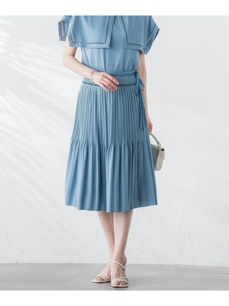 【SALE／50%OFF】トリアセテートプリーツスカート LAUTREAMONT DE CLASSE ロートレアモン スカート その他のスカート ネイビー ブルー【RBA_E】【送料無料】[Rakuten Fashion]