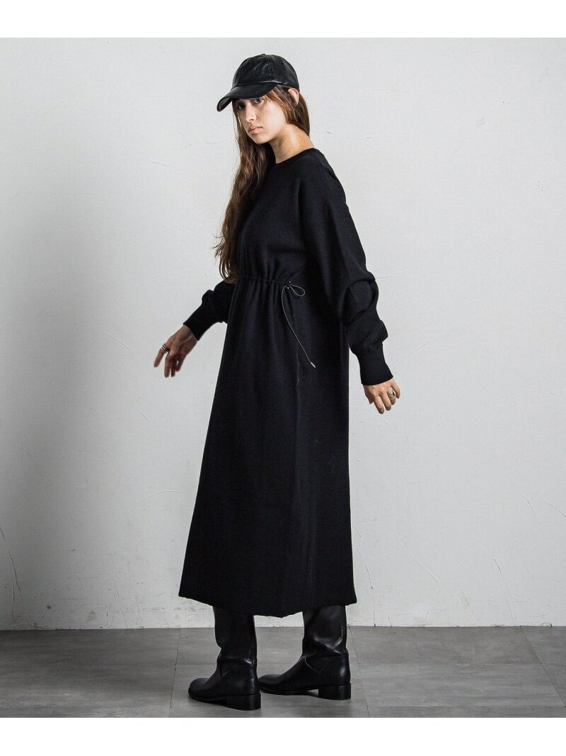【SALE／50%OFF】ウエストドロストニットワンピース≪手洗い可能≫ MAYSON GREY メイソングレイ ワンピース・ドレス ワンピース ベージュ ブルー ブラック【RBA_E】【送料無料】[Rakuten Fashion]