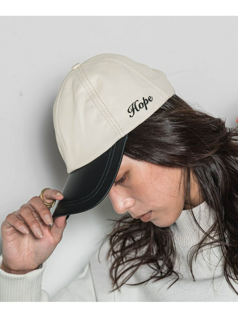 【SALE／40%OFF】HOPE レザーベースボールキャップ MAYSON GREY メイソングレイ 帽子 その他の帽子 ホワイト【RBA_E】【送料無料】[Rakuten Fashion]