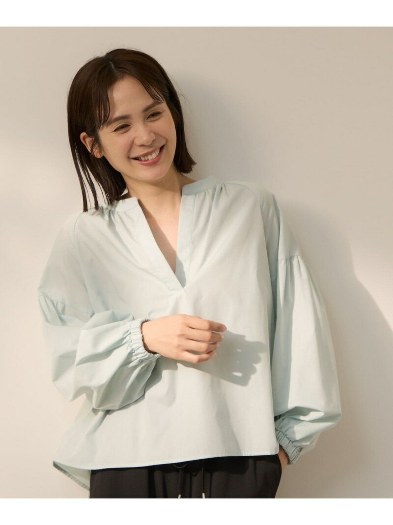【SALE／10%OFF】ハイカウントタイプライターキーネックブラウス ketty ケティ トップス シャツ・ブラウス ホワイト グリーン ブルー【RBA_E】【送料無料】[Rakuten Fashion]