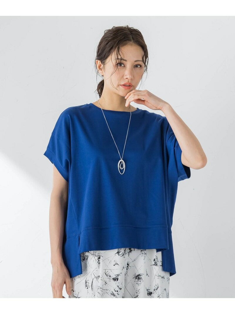 Rakuten - 汗染み軽減ボックスシルエットカットソー LAUTREAMONT ロートレアモン トップス カットソー・Tシャツ ホワイト ブルー ブラック ピンク ベージュ グレー【送料無料】[Rakuten Fashion]