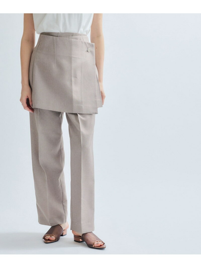【SALE／50%OFF】巻きスカートセンタープレスパンツ≪手洗い可能≫ ketty ケティ パンツ その他のパンツ ベージュ【RBA_E】【送料無料】[Rakuten Fashion]