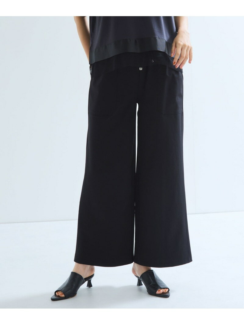 【SALE／10%OFF】CICA配合セミワイドイージーワイドパンツ≪洗濯機で洗える≫ ketty ケティ パンツ その他のパンツ ブラック ブラウン【RBA_E】【送料無料】[Rakuten Fashion]