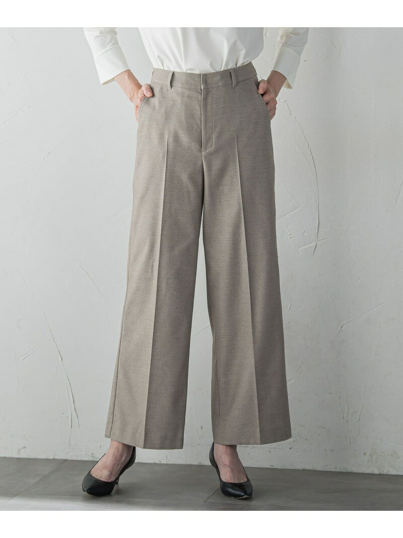 Rakuten - 【SALE／40%OFF】キラメキストレッチワイドパンツ≪洗濯機で洗える≫ la.f... ラ・エフ パンツ その他のパンツ ブラウン ブラック【RBA_E】【送料無料】[Rakuten Fashion]