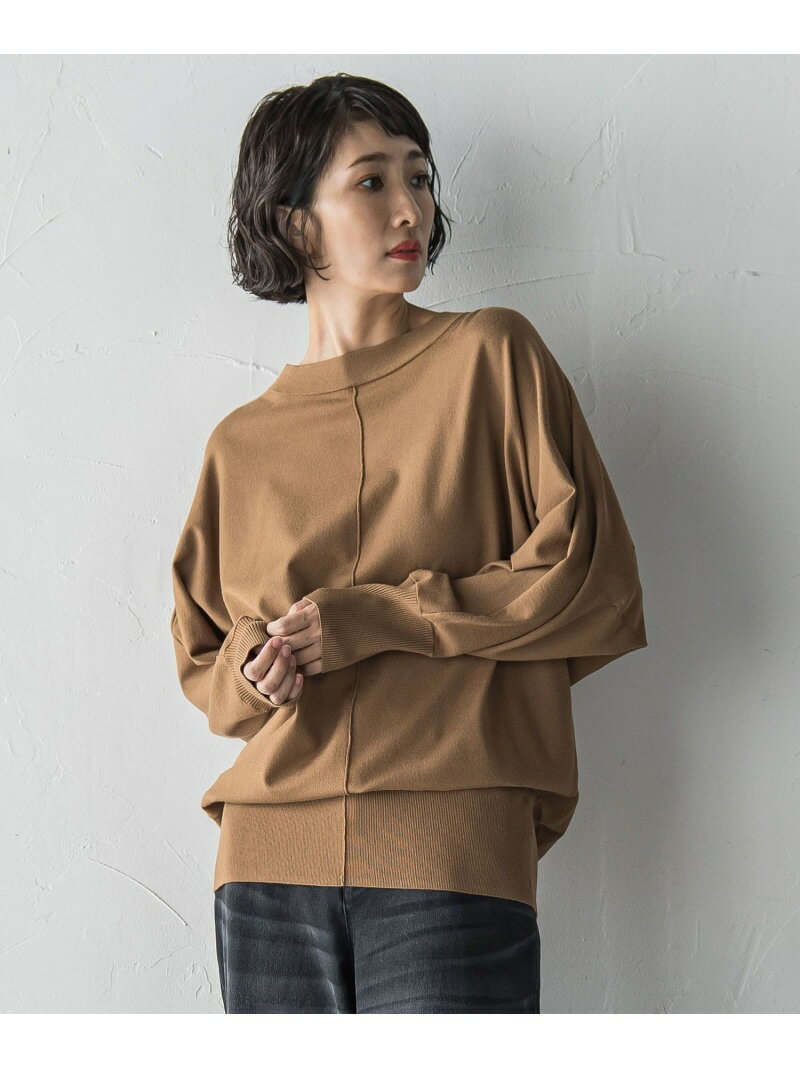 Rakuten - 【SALE／40%OFF】【大きいサイズ】ストレッチドルマンニット≪手洗い可能≫ la.f... ラ・エフ トップス ニット ブラウン ブラック レッド【RBA_E】【送料無料】[Rakuten Fashion]