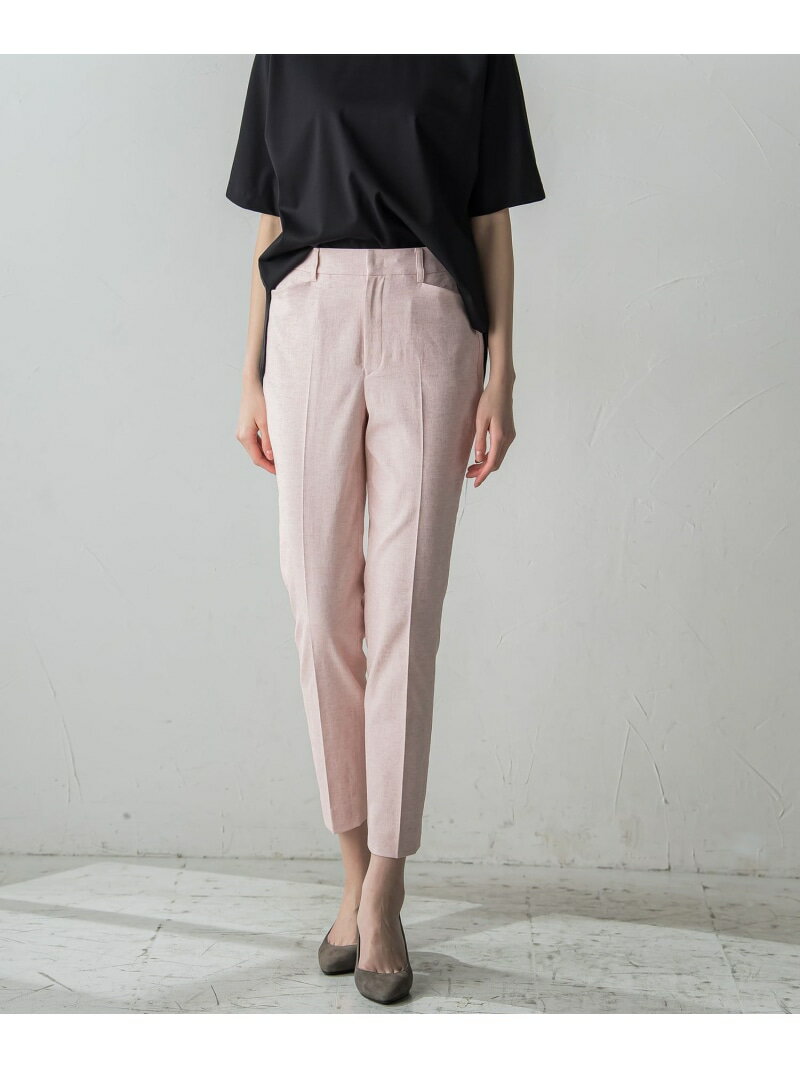 【SALE／50%OFF】シェルタリングドライテーパードパンツ≪洗濯機で洗える/セットアップ対応≫ la.f... ラ・エフ パンツ その他のパンツ ブラック ベージュ ホワイト ピンク ブラウン【RBA_E】【送料無料】[Rakuten Fashion]