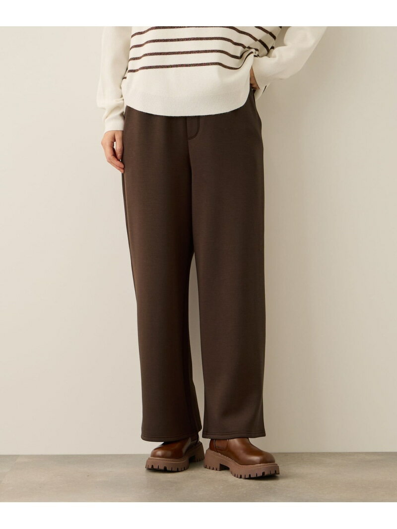 【SALE／10%OFF】フリースバックダンボールワイドパンツ≪手洗い可能≫ ketty ケティ パンツ その他のパンツ ブラウン ブラック【RBA_E】【送料無料】[Rakuten Fashion]