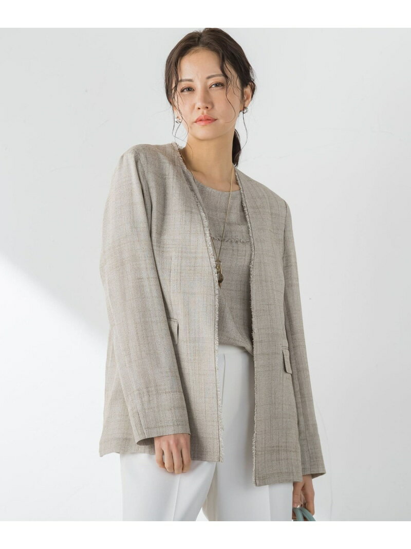 メッシュジャケット LAUTREAMONT ロートレアモン ジャケット・アウター テーラードジャケット・ブレザー ベージュ ブラウン【送料無料】[Rakuten Fashion]