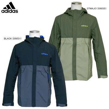 【在庫一掃】adidas（アディダス）男性用（メンズ）SC+ カラーブロックタッサージャケット 前ファスナー フード付 JBA15◇