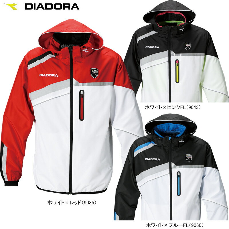 【SALE】DIADORA（ディアドラ） TENNIS(テニスウェア) 男女兼用（ユニセックス）TEAM ウーブンフーディージャケット 吸水速乾 撥水 静電気防止 TW5182【15FW】◇ 1