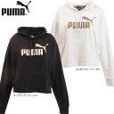 UMA プーマ レディース 女性用 長袖 ウィメンズ フーディーパーカー ESS+ Cropped Hoody 582872