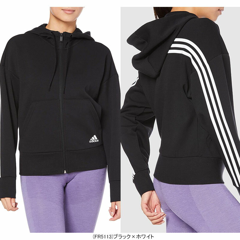 adidas アディダス ウィメンズ トレーニングウェア 3ストライプス ダブルニット フ...