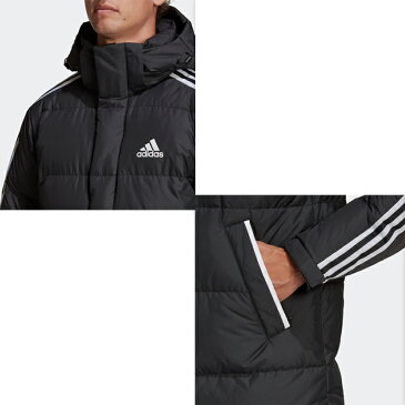 【あす楽対応】【30％OFF】adidas アディダス メンズ 男性用 3ストライプス ダウンロングコート ロングパーカー IZH13【21】