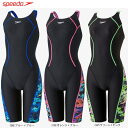 【SALE】speedo スピード スイムウェア レディース 女性用 フレックスシグマカイ セミオープンバックニースキン オールインワン 競泳水着 マスターズ ...
