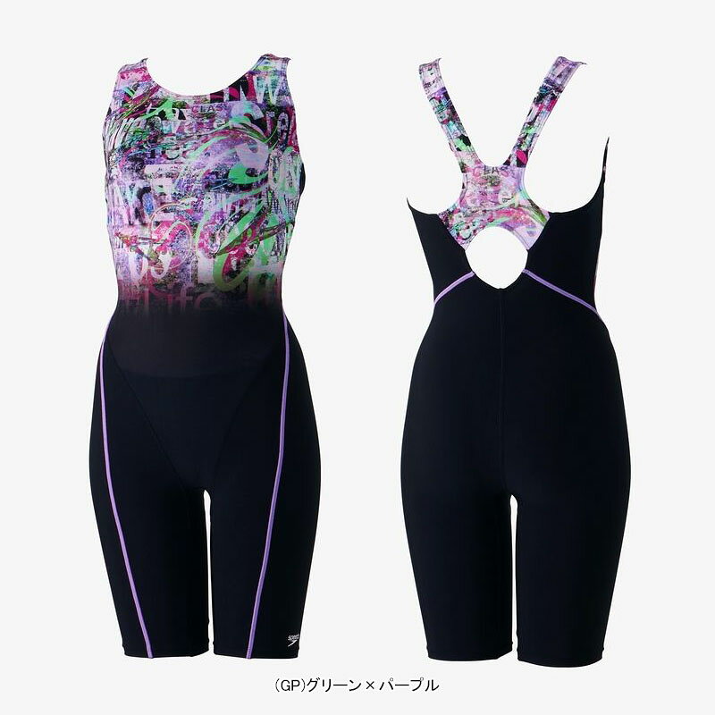 speedo スピード スイムウェア レディース 女性用 フィットネス水着 レタースプレールースンニースキン SFW12401【24】 javasp-10030348 ジャワスポーツ楽天市場支店 サンプル画像3