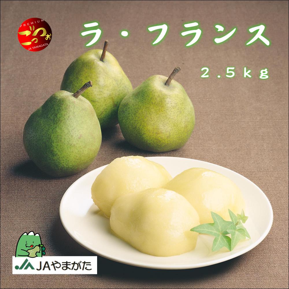 西洋梨 ごっつぉブランド ラ・フランス 2.5kg 7玉 4L 贈答 山形 上山 産地直送 果物 ギフト 山形農業協同組合のサムネイル