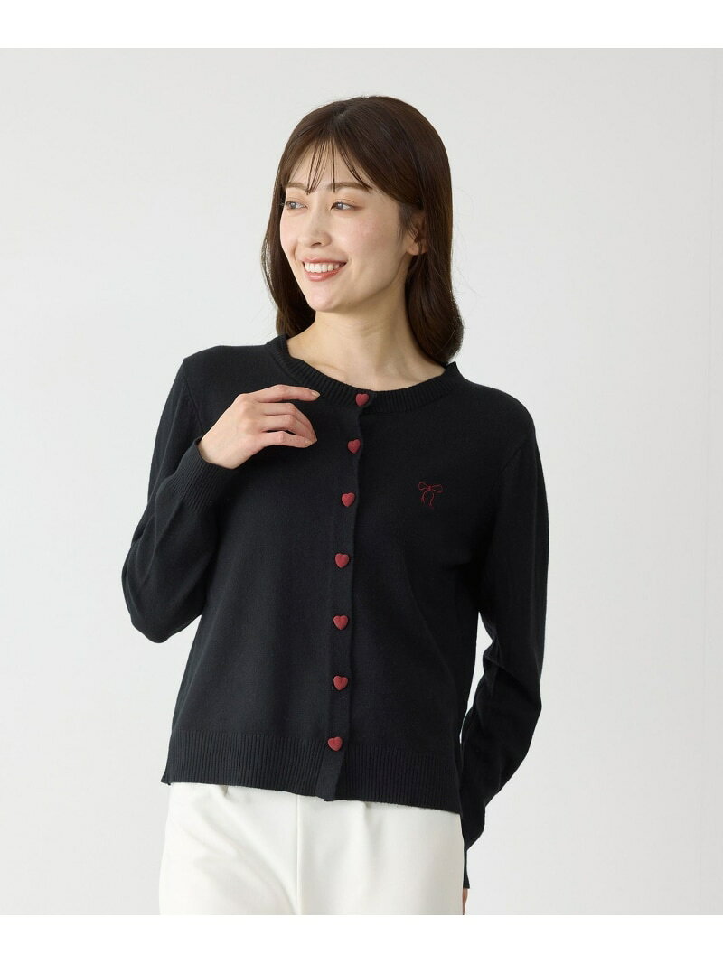 楽天市場】ハート（柄刺繍）（カーディガン・ボレロ｜トップス