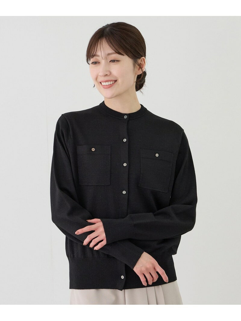 樂天商城 - 【SALE／30%OFF】マイクロラメクルーネックニットカーディガン JAYRO ジャイロ トップス カーディガン ブラック イエロー ベージュ【RBA_E】【送料無料】[Rakuten Fashion]