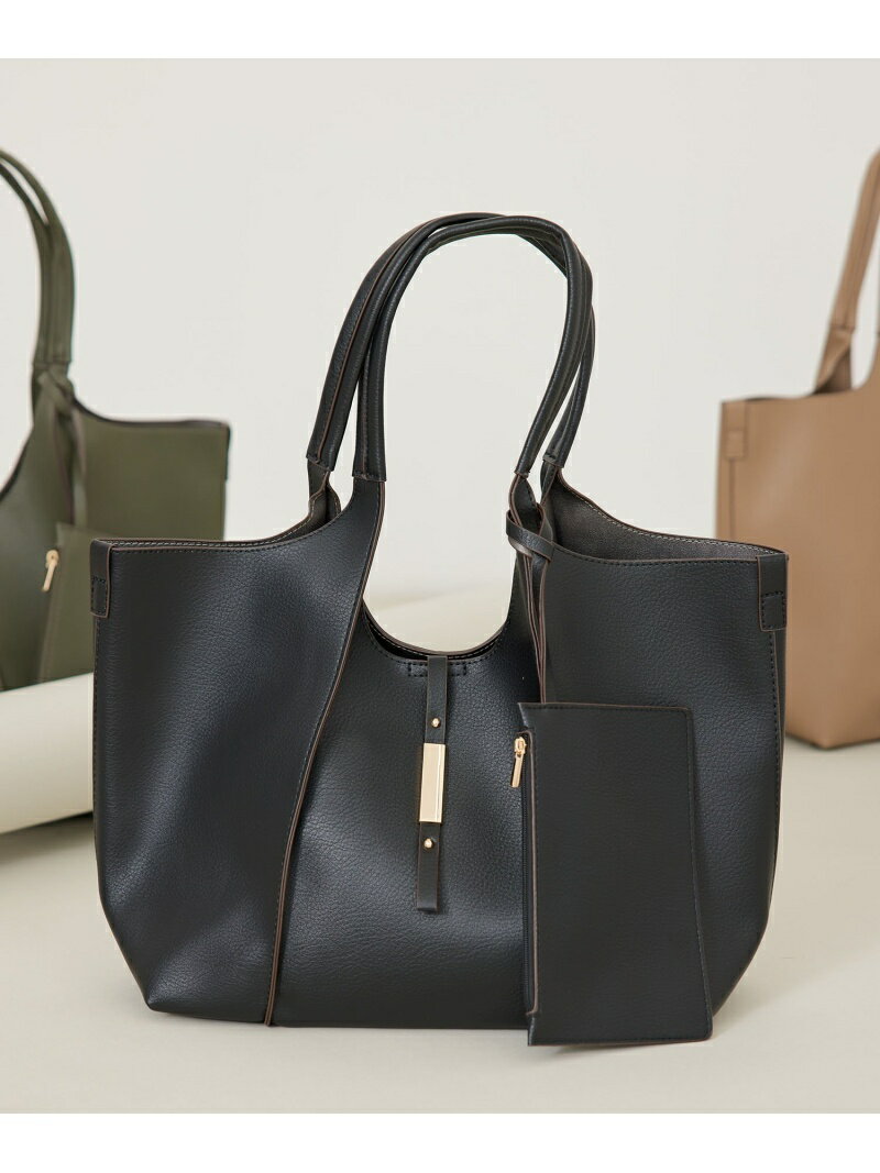 【SALE／20%OFF】ポーチ付軽量トートバッグ JAYRO ジャイロ バッグ トートバッグ ブラック ブラウン カーキグリーン ベージュ【RBA_E】【送料無料】[Rakuten Fashion]