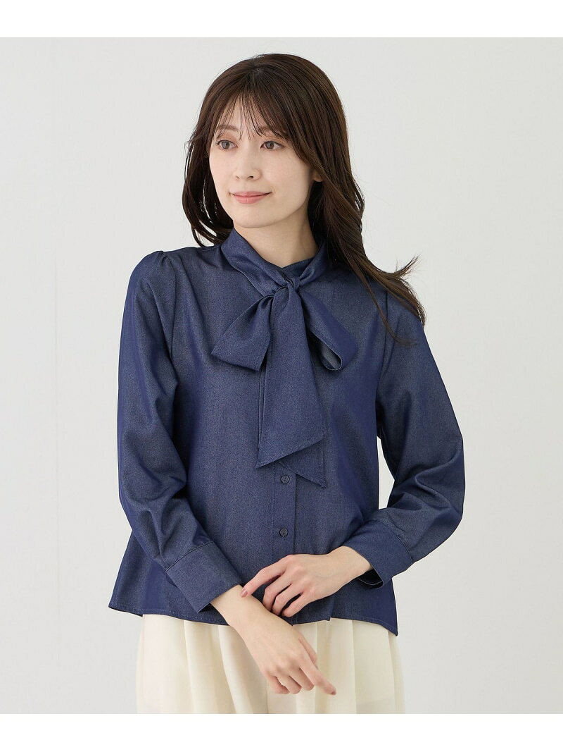 【SALE／30%OFF】ボウタイブラウス JAYRO ジャイロ トップス シャツ・ブラウス ブラック ブルー【RBA_E】【送料無料】[Rakuten Fashion]