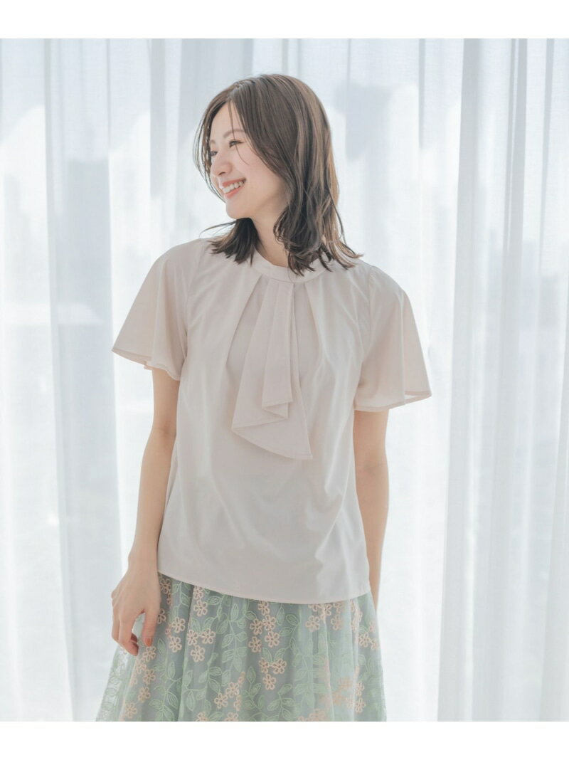 【SALE／50%OFF】フレア袖スカーフボウタイブラウス JAYRO ジャイロ トップス シャツ・ブラウス ホワイト グレー ネイビー グリーン【RBA_E】[Rakuten Fashion]