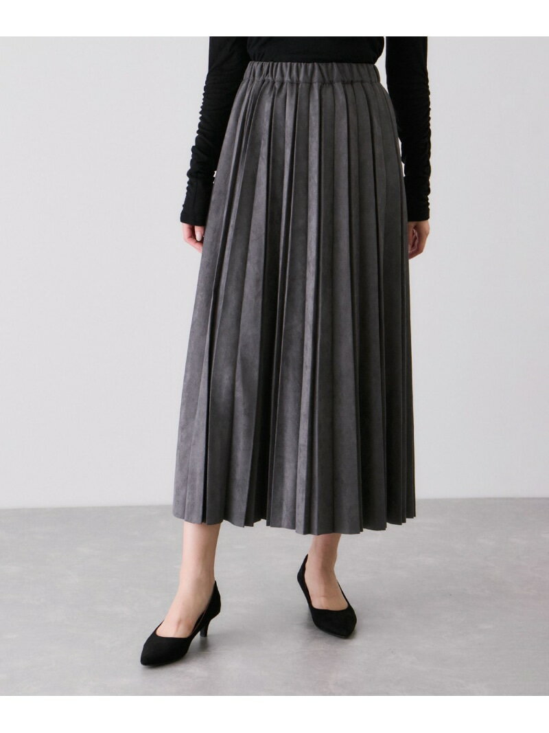 マシュマロランダムプリーツスカート JAYRO ジャイロ スカート その他のスカート グレー ワインレッド ブラウン ベージュ ブラック【送料無料】[Rakuten Fashion]のサムネイル