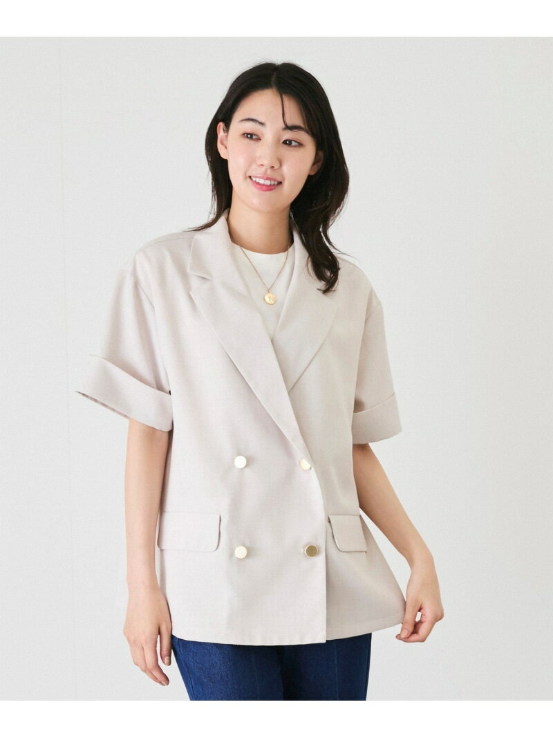 樂天商城 - 【SALE／20%OFF】半袖テーラードジャケット JAYRO ジャイロ ジャケット・アウター テーラードジャケット・ブレザー ブラウン ブラック ホワイト【RBA_E】【送料無料】[Rakuten Fashion]