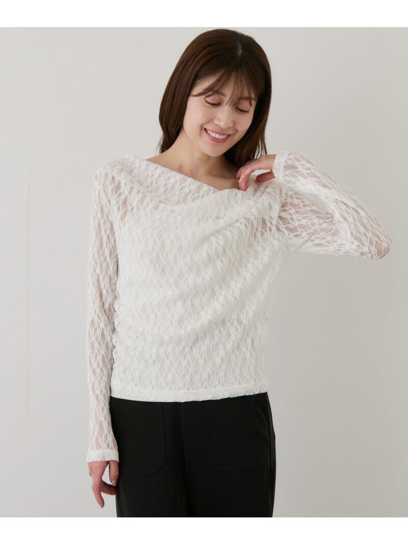 樂天商城 - 【SALE／30%OFF】レースドレーププルオーバー JAYRO ジャイロ トップス カットソー・Tシャツ ホワイト ブラック【RBA_E】[Rakuten Fashion]
