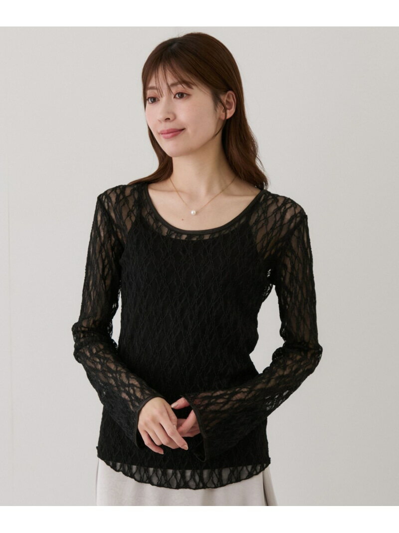 樂天商城 - 【SALE／30%OFF】ストレッチレースプルオーバー JAYRO ジャイロ トップス カットソー・Tシャツ ブラック ホワイト【RBA_E】[Rakuten Fashion]