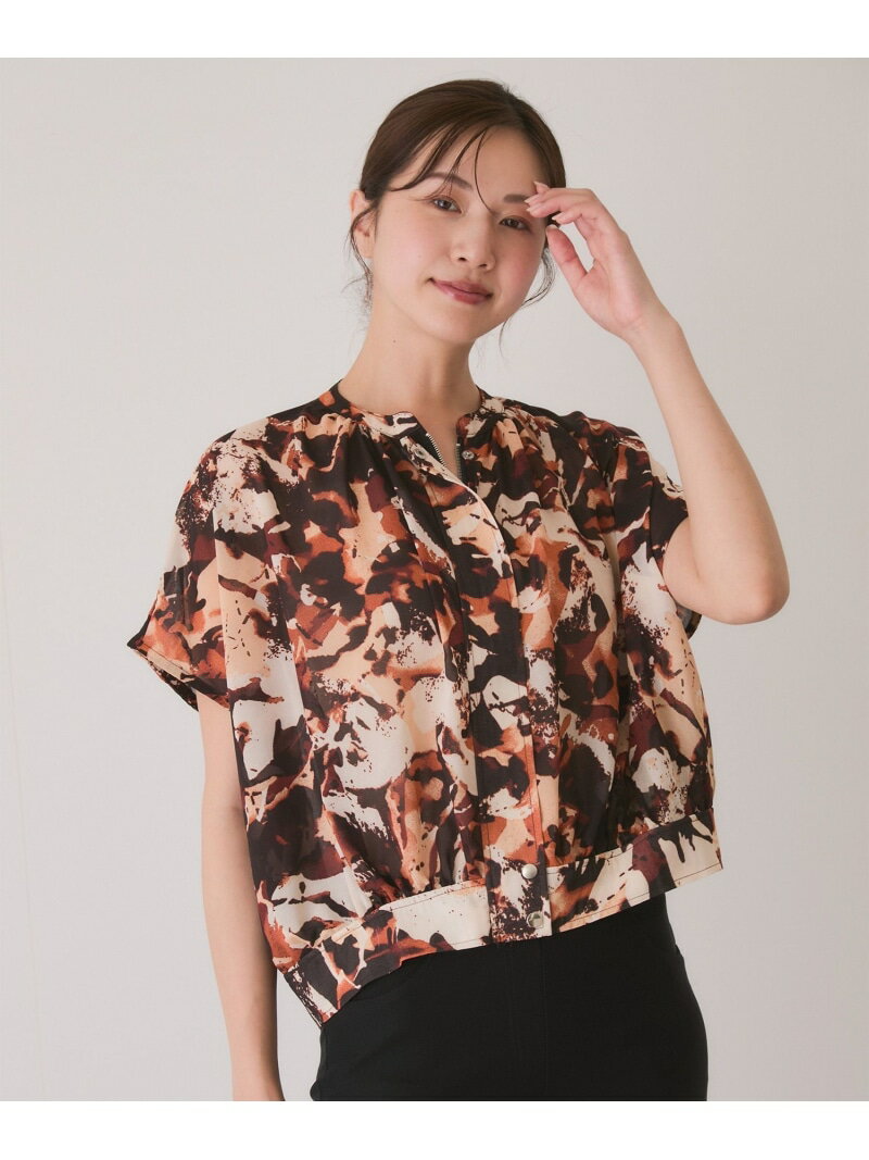 樂天商城 - 【SALE／30%OFF】シフォンプリントシャツジャケット JAYRO ジャイロ トップス シャツ・ブラウス ブラック【RBA_E】【送料無料】[Rakuten Fashion]